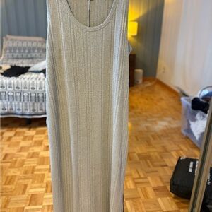 H&M MAMA light green Ribbed Maternity Dress